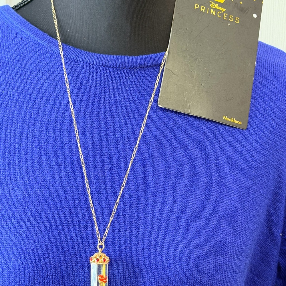 Disney Princess Necklace with Red and Gold Details